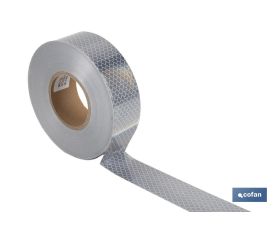 ROLLO RETROREFLECTANTE CONTINUO - 50M BLANCO