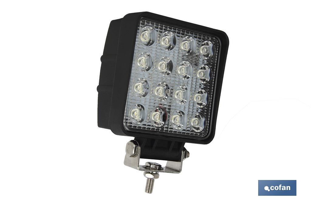 FARO TRABAJO 16 LED 3360Lm 6000K 48W, IP67 (10-30V)
