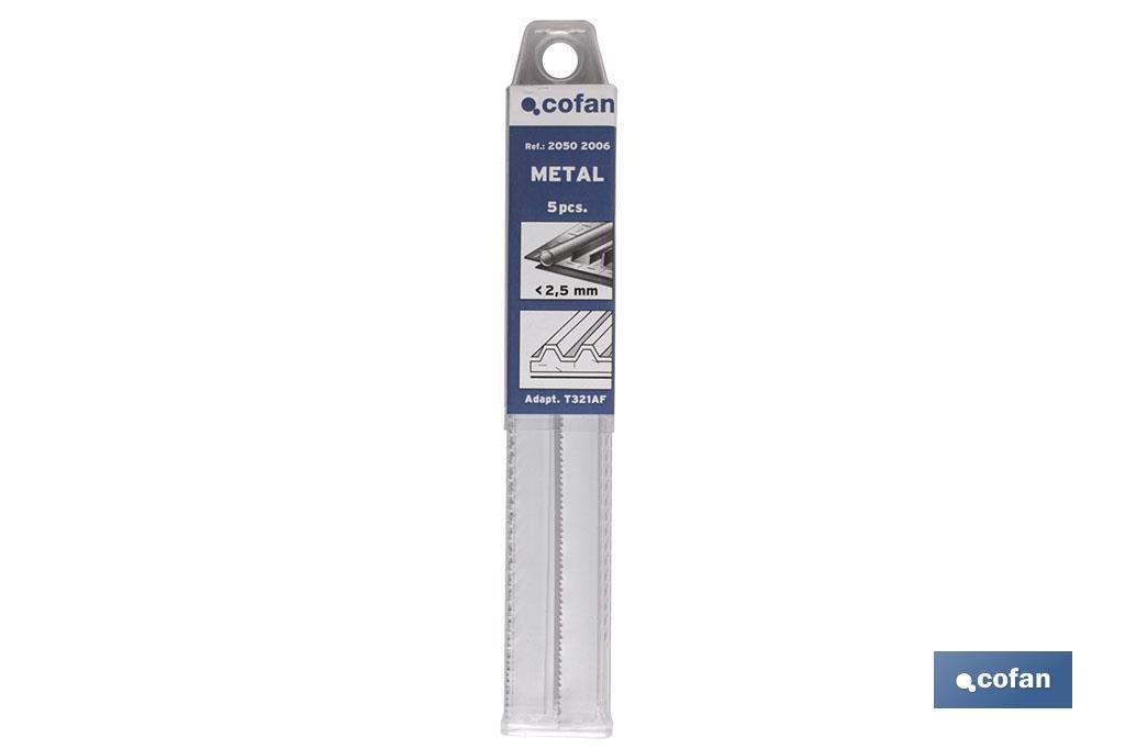 SIERRA CALAR (5PCS) T321AF BIMETAL 105X1,2 METAL