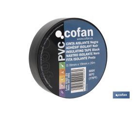 Cinta Aislante 180 Micras | Color negro | Resistente al voltaje, al calor y a diferentes ácidos y alcalinos