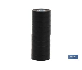 CINTA AISLANTE 180 Micras NEGRA 19mmX20 Metros