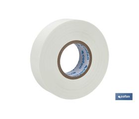 CINTA AISLANTE 180 Micras BLANCA 19mmX20 Metros venta unitaria