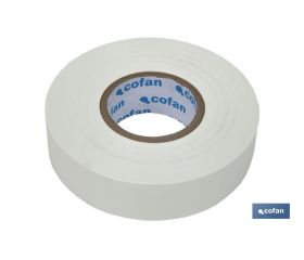 CINTA AISLANTE 180 Micras BLANCA 19mmX20 Metros venta unitaria