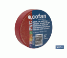 Cinta Aislante 180 Micras | Color rojo | Resistente al voltaje, al calor y a diferentes ácidos y alcalinos