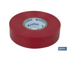 CINTA AISLANTE 180 Micras ROJA 19mmX20 Metros