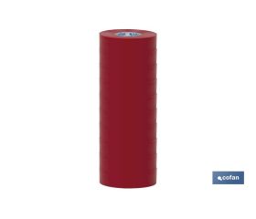CINTA AISLANTE 180 Micras ROJA 19mmX20 Metros