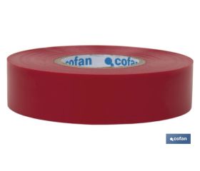 CINTA AISLANTE 180 Micras ROJA 19mmX20 Metros