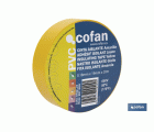 Cinta Aislante 180 Micras | Color amarillo | Resistente al voltaje, al calor y a diferentes ácidos y alcalinos