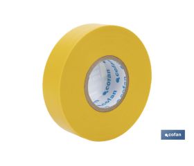 CINTA AISLANTE 180 Micras AMARILLA 19mmX20 Metros