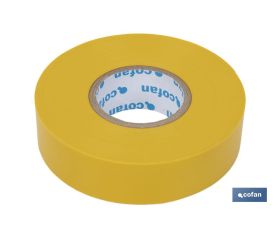 CINTA AISLANTE 180 Micras AMARILLA 19mmX20 Metros