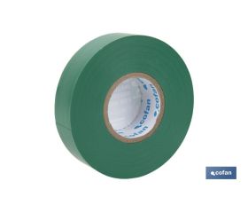 CINTA AISLANTE 180 Micras VERDE 19mmX20 Metros venta unitaria