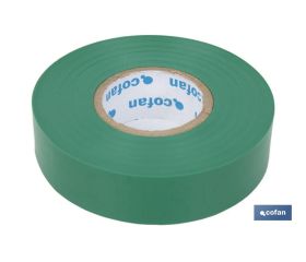 CINTA AISLANTE 180 Micras VERDE 19mmX20 Metros venta unitaria