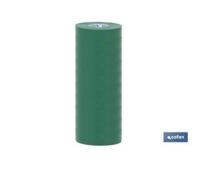 CINTA AISLANTE 180 Micras VERDE 19mmX20 Metros