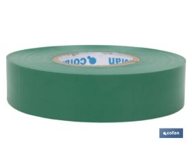 CINTA AISLANTE 180 Micras VERDE 19mmX20 Metros venta unitaria