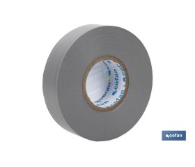 CINTA AISLANTE 180 Micras GRIS 19mmX20 Metros