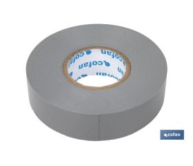 CINTA AISLANTE 180 Micras GRIS 19mmX20 Metros