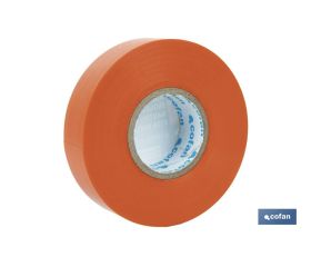 CINTA AISLANTE 180 Micras NARANJA 19mmX20 Metros