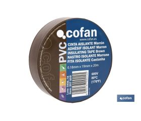 Cinta Aislante 180 Micras | Color marrón | Resistente al voltaje, al calor y a diferentes ácidos y alcalinos
