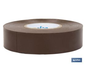 CINTA AISLANTE 180 Micras MARRON 19mmX20 Metros