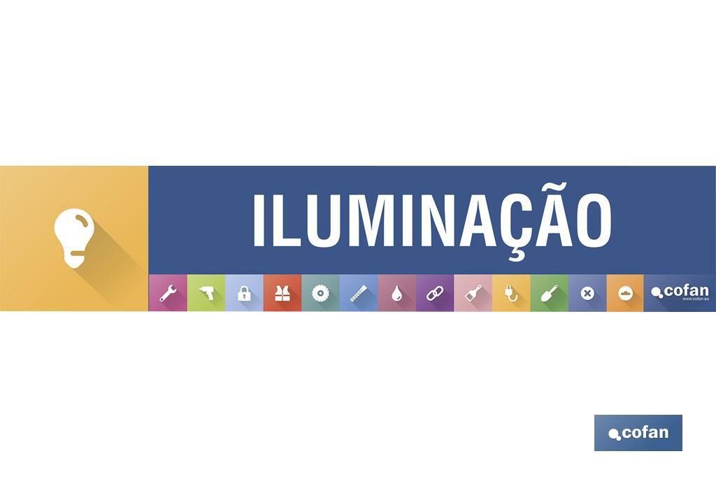 SEÑALETICA IMANTADA PORTUGUES PARA EXPOSITOR 975 X 200 MM - ILUMINAÇÃO