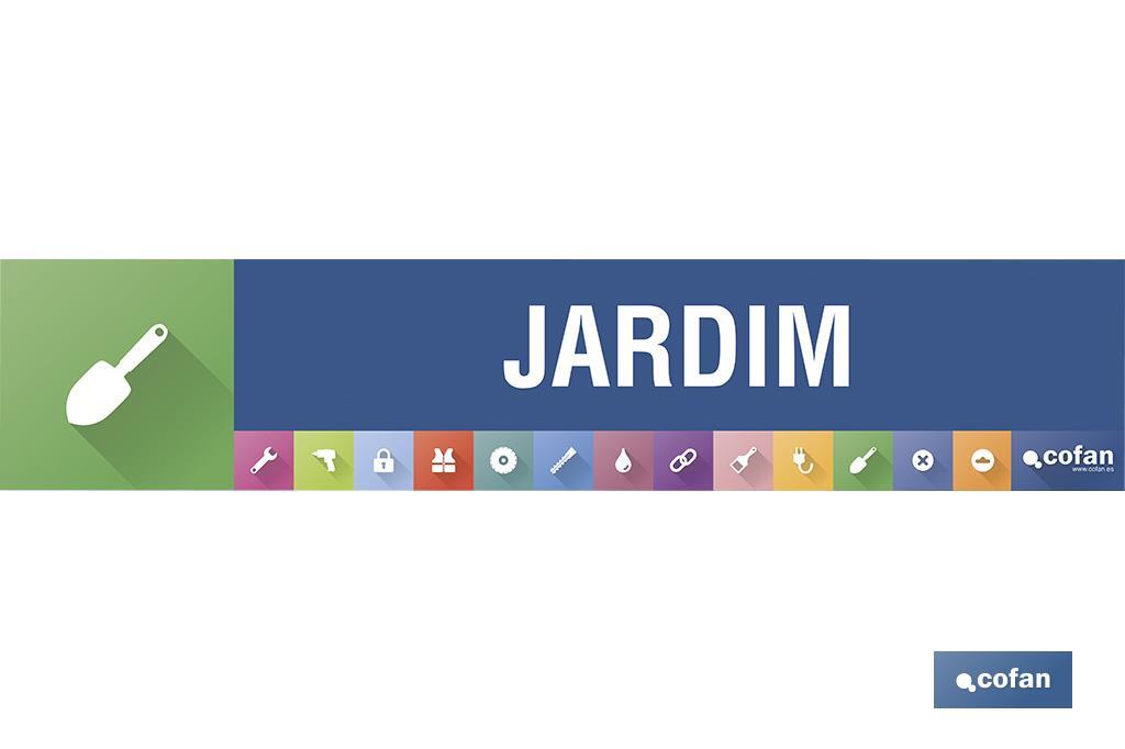 SEÑALETICA IMANTADA PORTUGUES PARA EXPOSITOR 975 X 200 MM - JARDIM