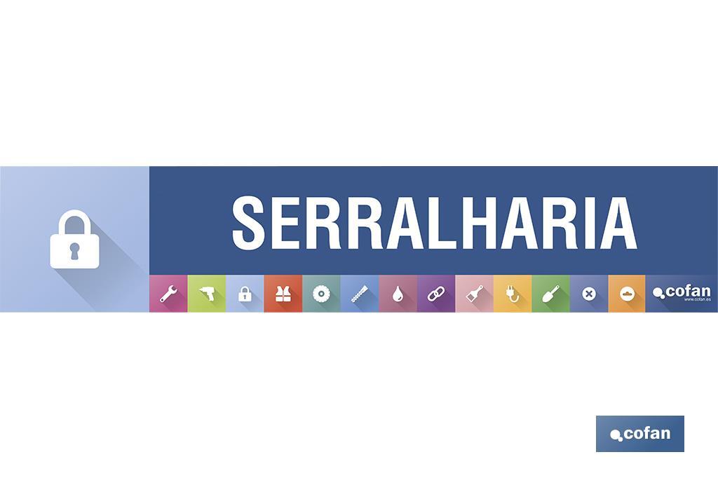 SEÑALETICA IMANTADA PORTUGUES PARA EXPOSITOR 975 X 200 MM - SERRALHARIA