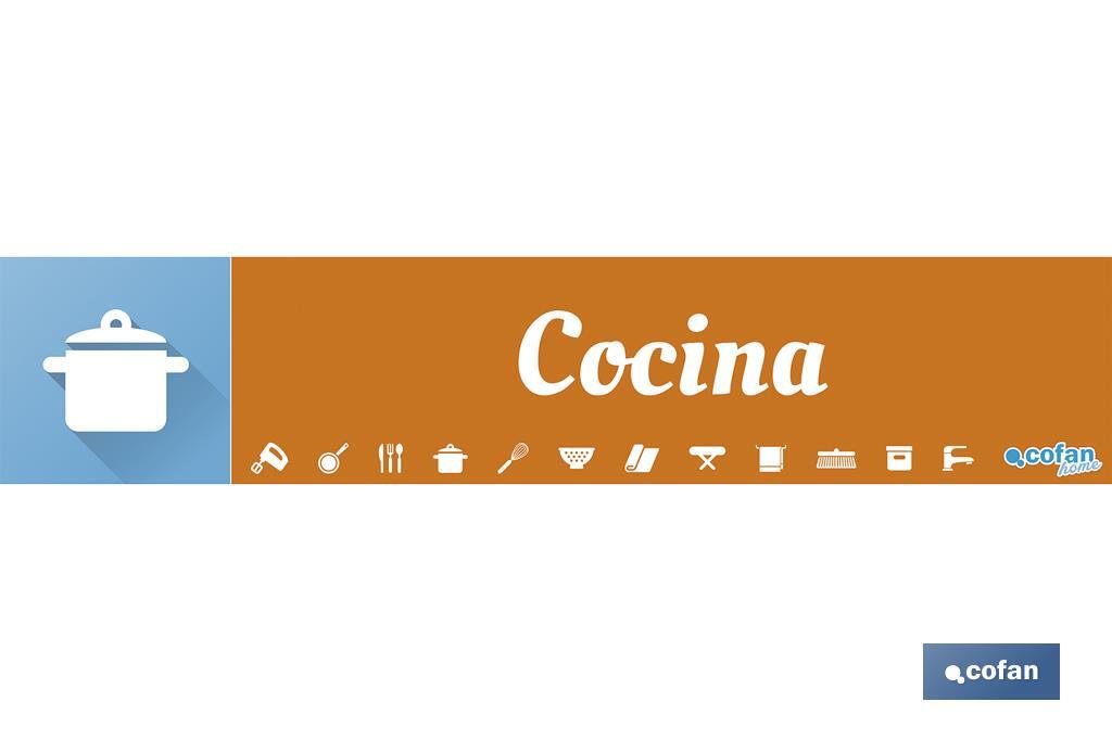 SEÑALETICA IMANTADA PARA EXPOSITOR 975 X 200 MM - COCINA