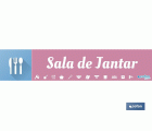 SEÑALETICA IMANTADA PORTUGUES PARA EXPOSITOR 975 X 200 MM - SALA DE JANTAR