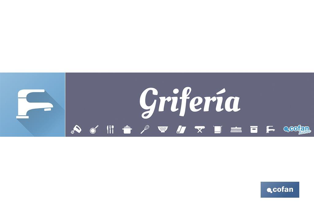 SEÑALETICA IMANTADA PARA EXPOSITOR 975 X 200 MM - GRIFERÍA