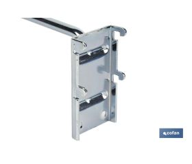 GANCHO CON PLACA DE ANCLAJE SIN ETIQUETERO 200 MM