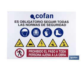 Cartel de obra en glasspack 0,7 mm