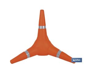 CONO TETRÁPODO REFLECTANTE 38 CM