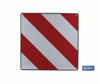 Placa V20 carga sobresaliente homologada de aluminio | Medidas: 50 x 50 cm