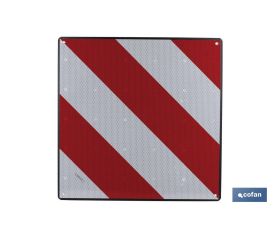 Placa V20 carga sobresaliente homologada de aluminio | Medidas: 50 x 50 cm