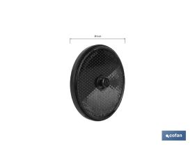 CATADIÓPTRICO REDONDO ÁMBAR Ø 60 MM CON TORNILLO