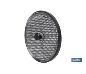 CATADIÓPTRICO REDONDO BLANCO Ø 60 MM CON TORNILLO