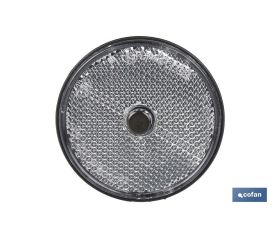 CATADIÓPTRICO REDONDO BLANCO Ø 60 MM CON TORNILLO