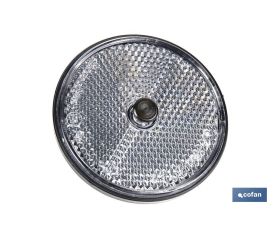 CATADIÓPTRICO REDONDO BLANCO Ø 60 MM CON TORNILLO