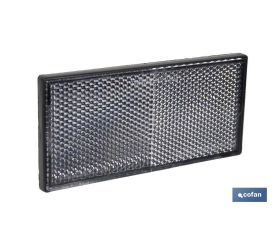 CATADIÓPTRICO RECTANGULAR BLANCO 106 X 50 MM ADHESIVO