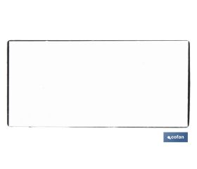 CATADIÓPTRICO RECTANGULAR BLANCO 106 X 50 MM ADHESIVO