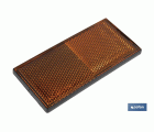 CATADIÓPTRICO RECTANGULAR ÁMBAR 106 X 50 MM ADHESIVO