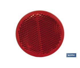 CATADIÓPTRICO REDONDO ROJO Ø 55 MM ADHESIVO