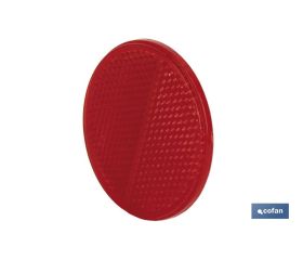 CATADIÓPTRICO REDONDO ROJO Ø 55 MM ADHESIVO