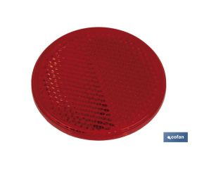 CATADIÓPTRICO REDONDO ROJO Ø 55 MM ADHESIVO