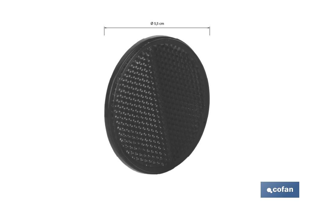 CATADIÓPTRICO REDONDO ROJO Ø 55 MM ADHESIVO