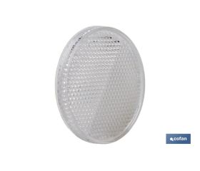 CATADIÓPTRICO REDONDO BLANCO Ø 60 MM ADHESIVO