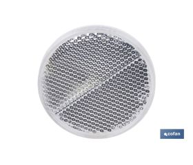 CATADIÓPTRICO REDONDO BLANCO Ø 60 MM ADHESIVO