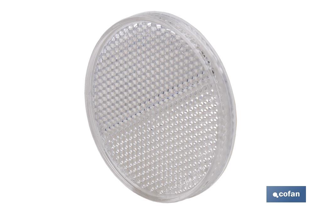 CATADIÓPTRICO REDONDO BLANCO Ø 60 MM ADHESIVO