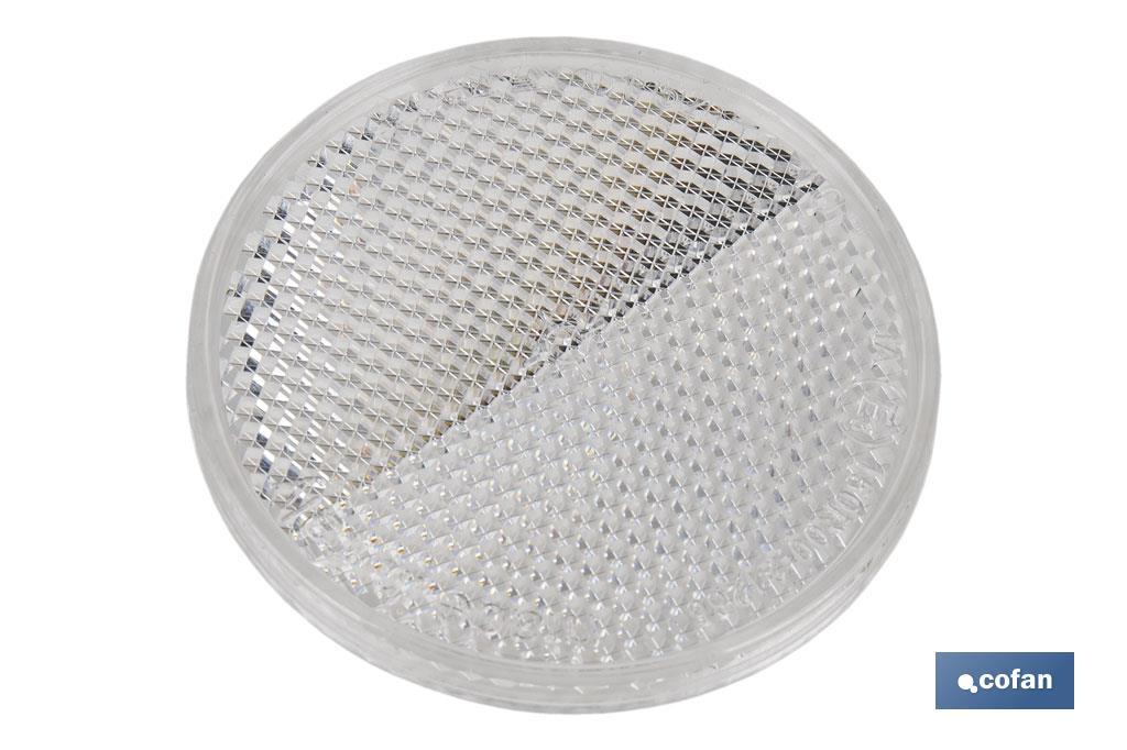 CATADIÓPTRICO REDONDO BLANCO Ø 60 MM ADHESIVO