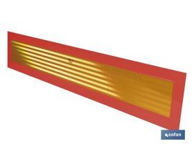 PLACA V-6 VEHICULOS LARGOS 1130X200MM.